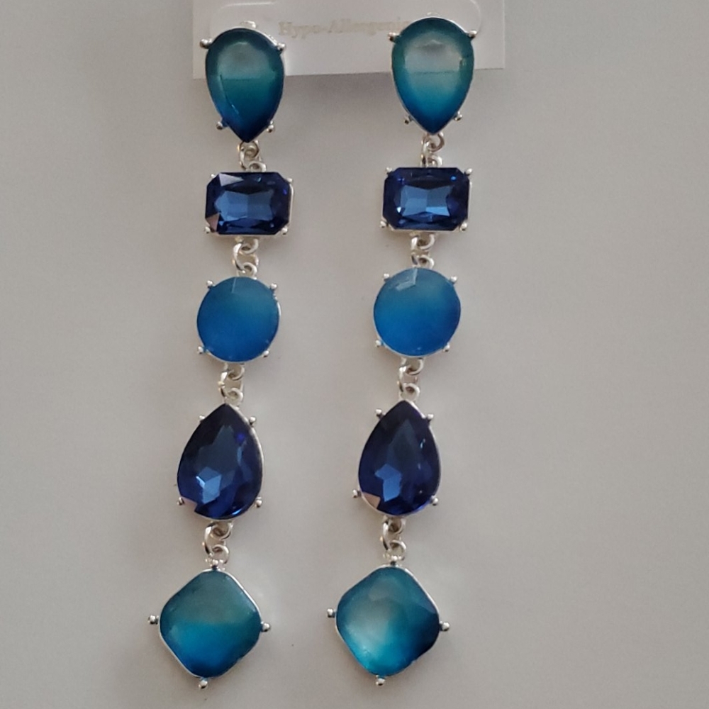 🆕️ Gemstone Long Dangle Earrings
